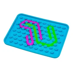 Panel sensorial azul con 2 gusanos - Wiggly Toy