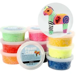 Pasta para modelar de colores Foam Clay (10) - Creativ Company