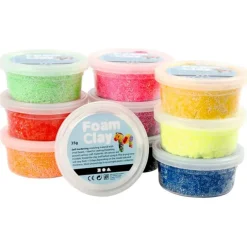 Pasta para modelar de colores Foam Clay (10) - Creativ Company
