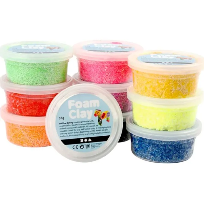 Pasta para modelar de colores Foam Clay (10) - Creativ Company