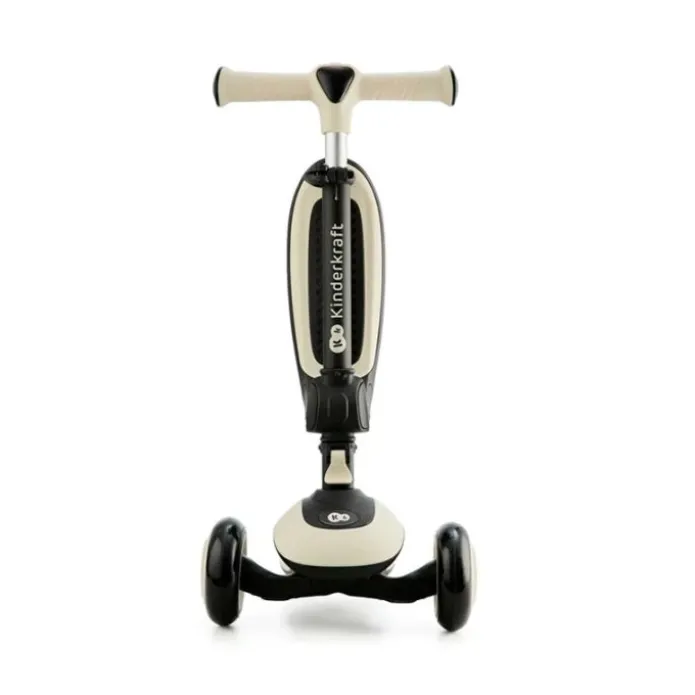 Patinete evolutivo 2 en 1 Halley blanco piedra con luces - Kinderkraft