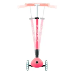 Patinete plegable Elite Glow con luces rosa coral - Globber
