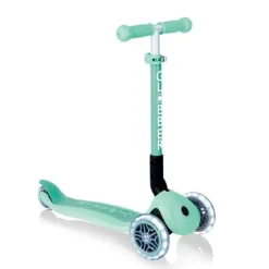 Patinete plegable Junior Foldable Eco verde menta con luces - Globber