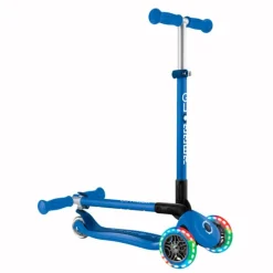 Patinete plegable Primo Foldable azul con luces - Globber
