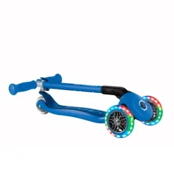 Patinete plegable Primo Foldable azul con luces - Globber