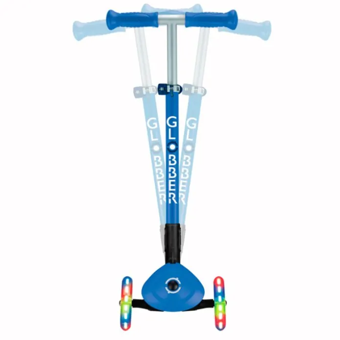 Patinete plegable Primo Foldable azul con luces - Globber