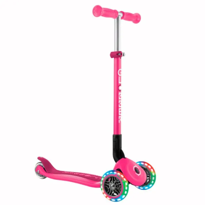 Patinete plegable Primo Foldable rosa con luces - Globber