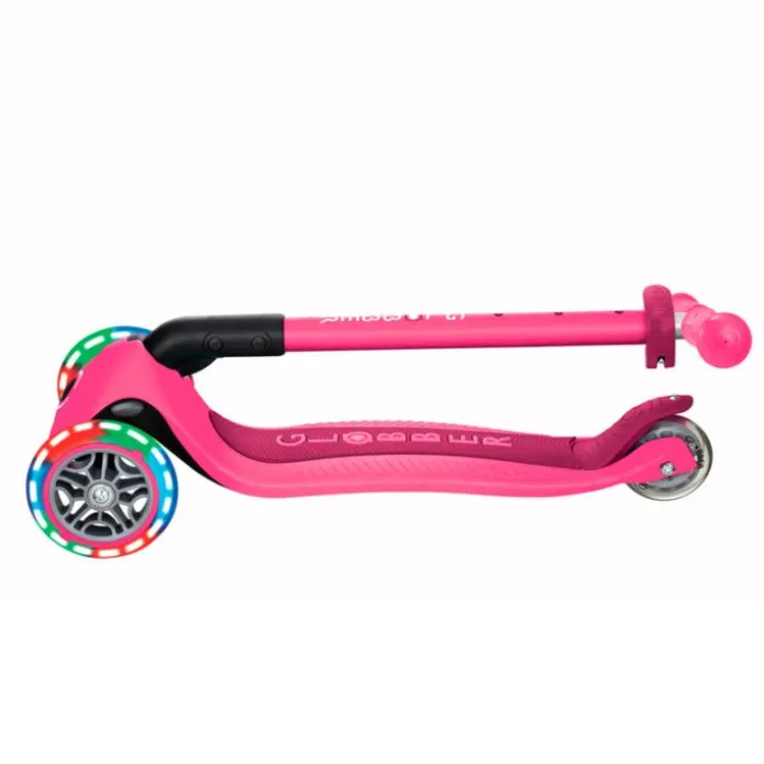 Patinete plegable Primo Foldable rosa con luces - Globber
