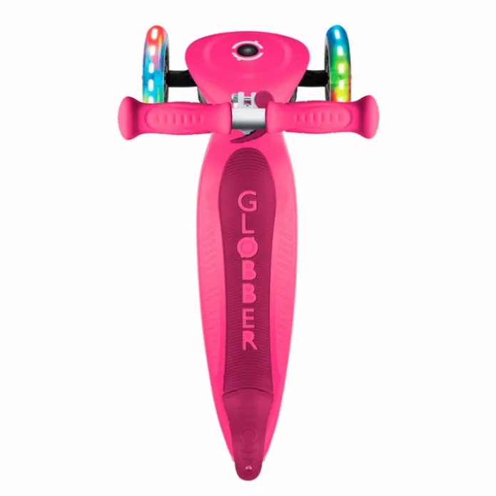 Patinete plegable Primo Foldable rosa con luces - Globber