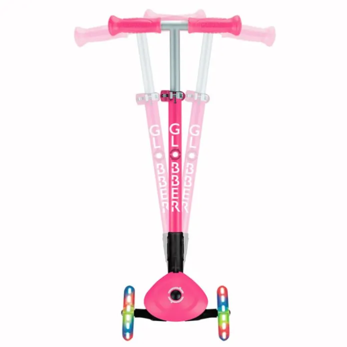 Patinete plegable Primo Foldable rosa con luces - Globber