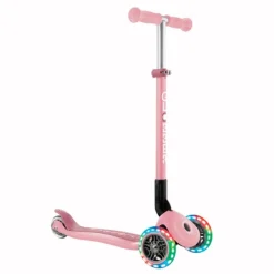 Patinete plegable Primo Foldable rosa pastel con luces - Globber