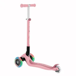 Patinete plegable Primo Foldable rosa pastel con luces - Globber