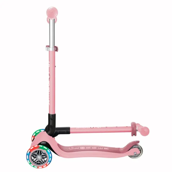 Patinete plegable Primo Foldable rosa pastel con luces - Globber