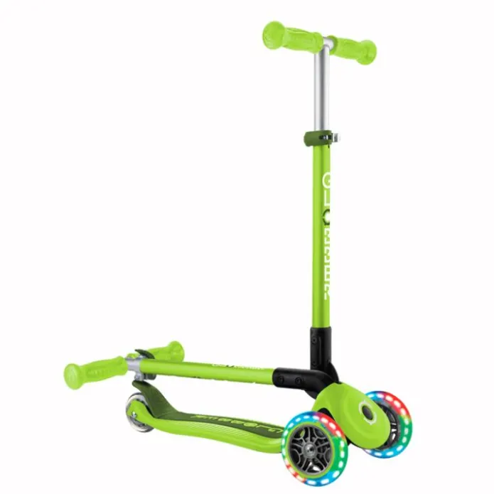 Patinete plegable Primo Foldable verde lima con luces - Globber