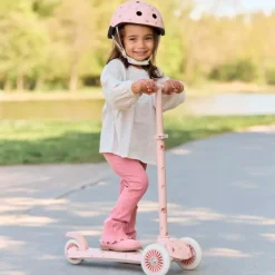 Patinete rosa floral - Little Dutch