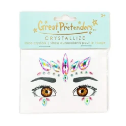 Pegatinas con cristales para la cara unicornio - Great Pretenders