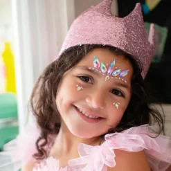Pegatinas con cristales para la cara unicornio - Great Pretenders