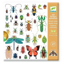 Pegatinas metalizadas Insectos (160) - Djeco