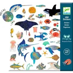 Pegatinas metalizadas Océano (160) - Djeco