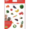 Pegatinas reutilizables Gomets Frutas y verduras (36) - Apli