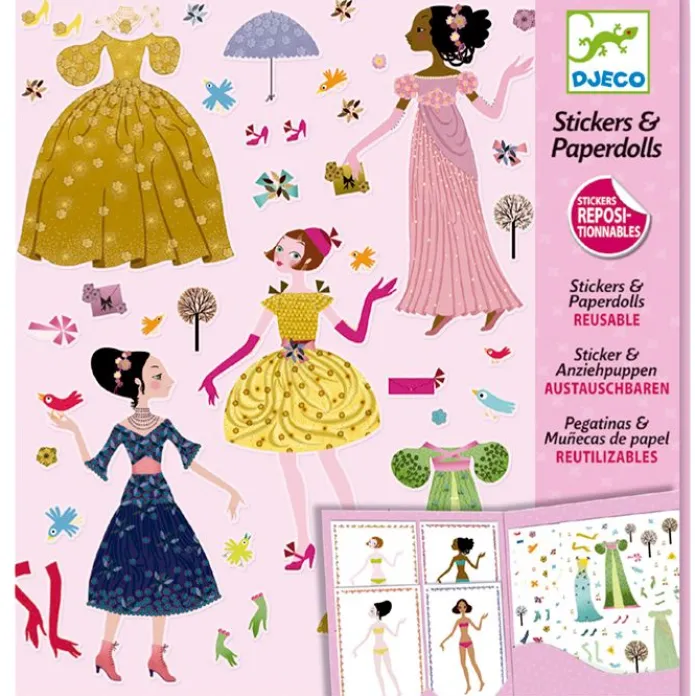 Pegatinas Vestidos de muñecas - Djeco