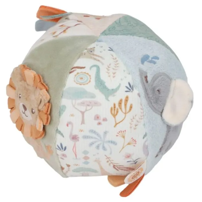Pelota sensorial de peluche Safari Friends - Little Dutch