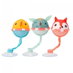 Pelotas para bañera Animales: zorro, dragón y pollo - Lilliputiens