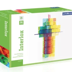Piezas cuadradas para construir Interlox (96) - Guidecraft