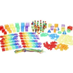 Piezas de colores translúcidas y cordones (498) - TickiT