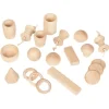 Piezas de madera natural Cesta de los tesoros (20) - Grapat