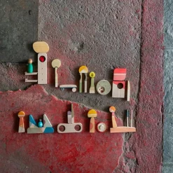 Piezas de madera para construir una ciudad Happy Place (40) - Grapat