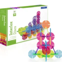 Piezas redondas para construir Interlox (96) - Guidecraft