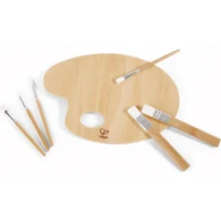 Pinceles y paleta de pintura de madera - Hape