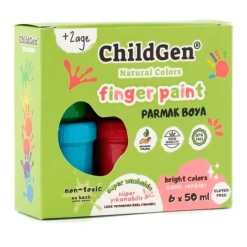 Pintura de dedos orgánica 50 ml (6) - ChildGen