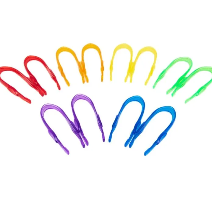Pinzas grandes de colores translúcidos (12) - TickiT