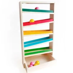 Pista de bolas de madera de colores Ball Tracker - Montessori