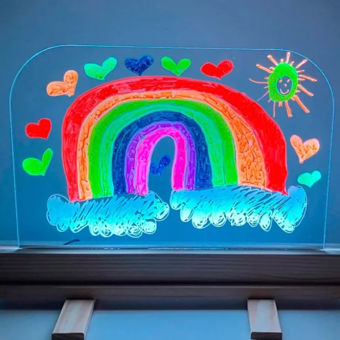 Pizarra de luz de LEDS de colores mágica - R-cre@
