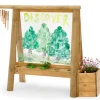Pizarra de madera para exterior Discovery Crea y Pinta - Plum