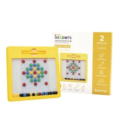 Pizarra magnética con tarjetas Imadots 20 x 20 cm - Braintoys
