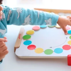 Pizarra magnética de madera con discos para aprender los colores - Janod