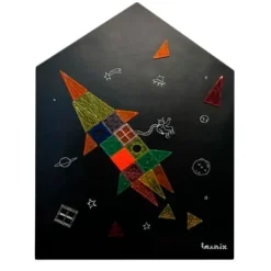 Pizarra magnética panel adhesivo Imaboard negra Imanix 112 x 85 cm - Braintoys