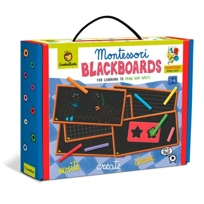 Pizarras reversibles Montessori, fichas y plantillas para escritura y dibujo - Ludattica