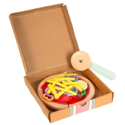 Pizza en porciones con ingredientes - Small Foot