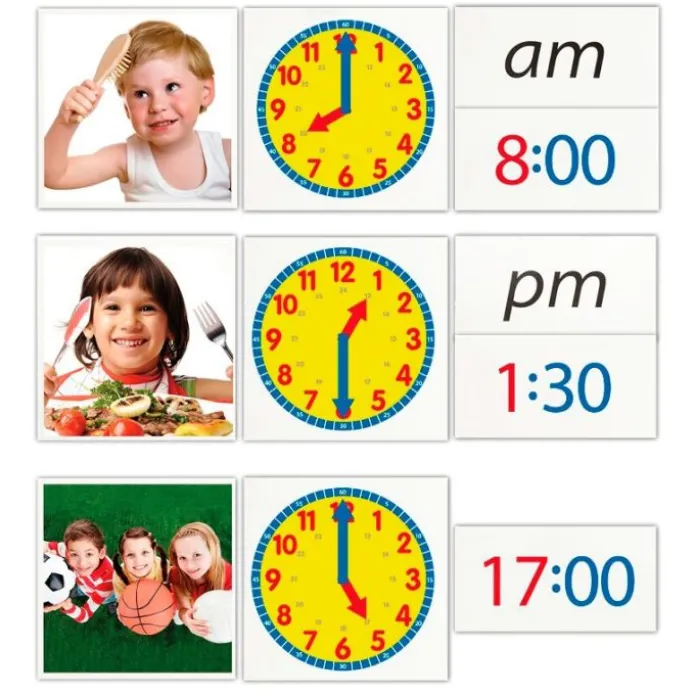 Planning de actividades diarias para trabajar la hora - Akros