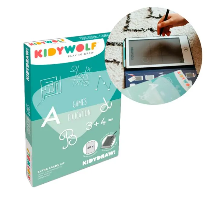 Plantillas de repuesto para Kidydraw Números, letras y juegos (60) - Kidywolf