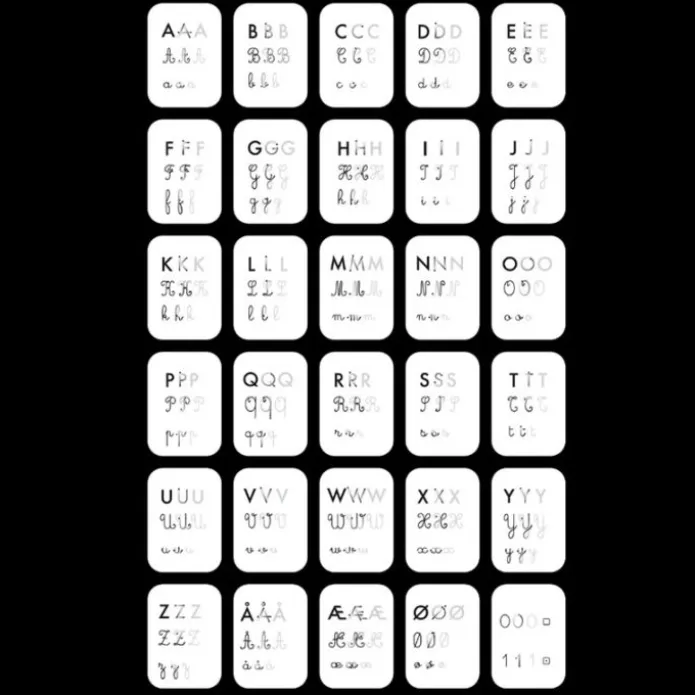 Plantillas de repuesto para Kidydraw Números, letras y juegos (60) - Kidywolf