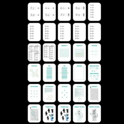 Plantillas de repuesto para Kidydraw Números, letras y juegos (60) - Kidywolf