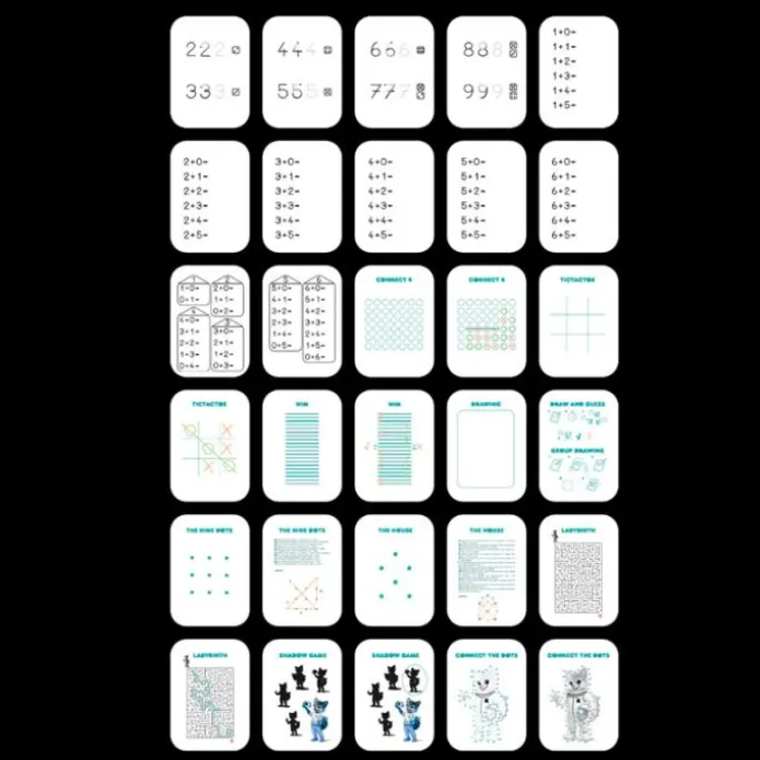 Plantillas de repuesto para Kidydraw Números, letras y juegos (60) - Kidywolf