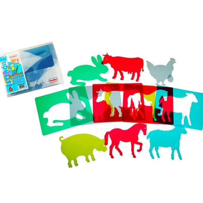 Plantillas translúcidas animales de granja Light & Learn - HenBea