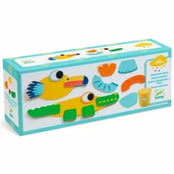 Plastilina y piezas de madera para formar animales - Djeco